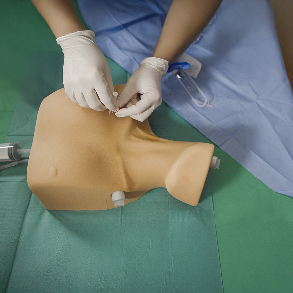 Thorax Trainingsmodell , Punktionsthorax Simulator für Pneumothorax Entlastung