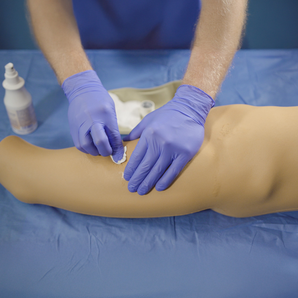Injektionstrainer Bein, realistisches Injektionsbein in Anatomie & spürbarer Widerstand